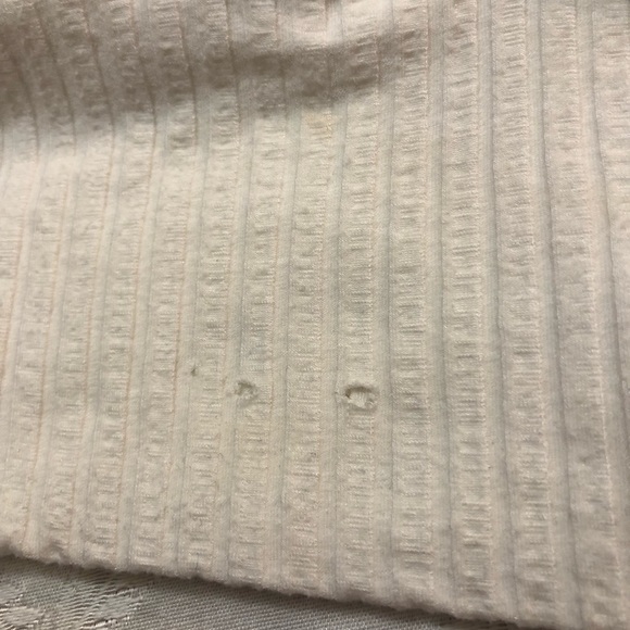 We the Free Winter White Faux Wrap Blouse Size Small - Picture 7 of 8